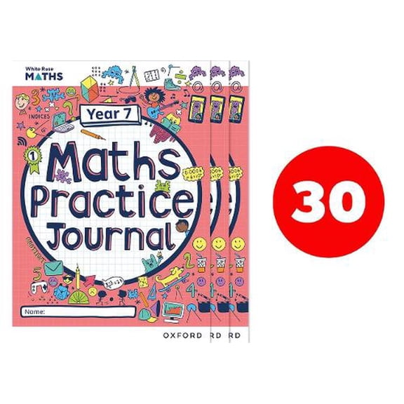 White Rose Maths Practice Journals Year 7 Workbooks: Pack of