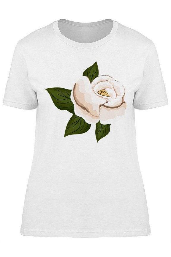 White Rose T-Shirt Women -Image by Shutterstock, Female Medium