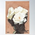 thumbnail image 1 of White Roses Poster Wall Art, Modern Wall Decor For Living Room Bedroom, 24x36 UNFRAMED, 1 of 3