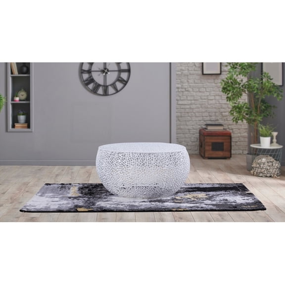 White Round Coffee Table T3502-32 - Modern & Contemporary Design