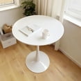 thumbnail image 1 of ARCTICSCORPION 31.5" Round Pedestal Dining Table, White, 1 of 6