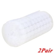 White Round Dots Sticky Back Hook and Loop Pair 450 Pairs 10mm Self Adhesive
