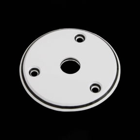 Allparts Round Jackplate White