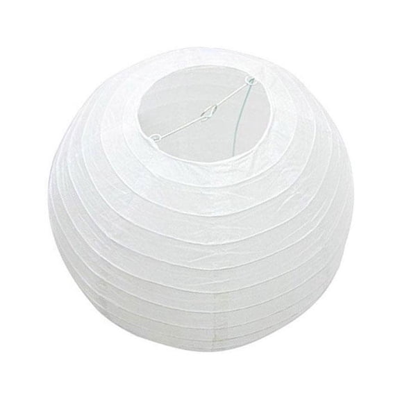 White Round Paper Lampshade, Replacement Ball Lanterns Lamps Paper Lantern Ceiling Light Cover