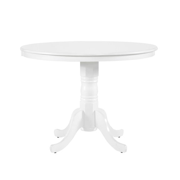 White Round Table Seating 4 / Good for Casual Kitchen Space