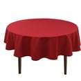 thumbnail image 1 of White Round Tablecloth 60 Inch - Waterproof Stain Resistant Spillproof Polyester Fabric Table Cloth for Dining Room Kitchen Parties, 1 of 6