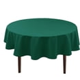 thumbnail image 1 of White Round Tablecloth 60 Inch - Waterproof Stain Resistant Spillproof Polyester Fabric Table Cloth for Dining Room Kitchen Parties, 1 of 6