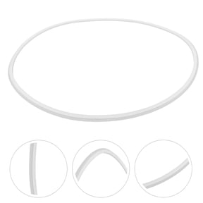 White Rubber Floor Protector for Bar Stool Base - Noise Reduction and Scratch Prevention for Chair Legs
