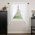 thumbnail image 1 of VHC Brands White Ruffled Sheer 8607 Prairie Curtain Set, 1 of 7