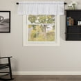 thumbnail image 1 of VHC Brands Farmhouse 16"x90" Valance White Rod Pocket Kitchen Window Curtains, 1 of 3