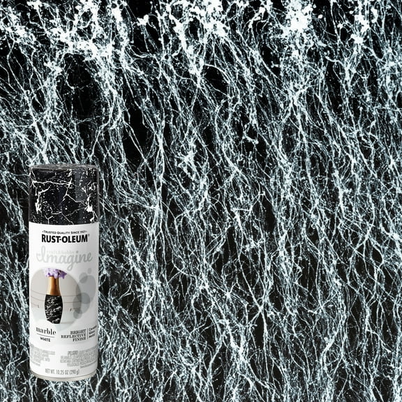 4 Pack, White, Rust-Oleum Craft & Hobby Imagine Marble Spray Paint- 358009, 10 oz.