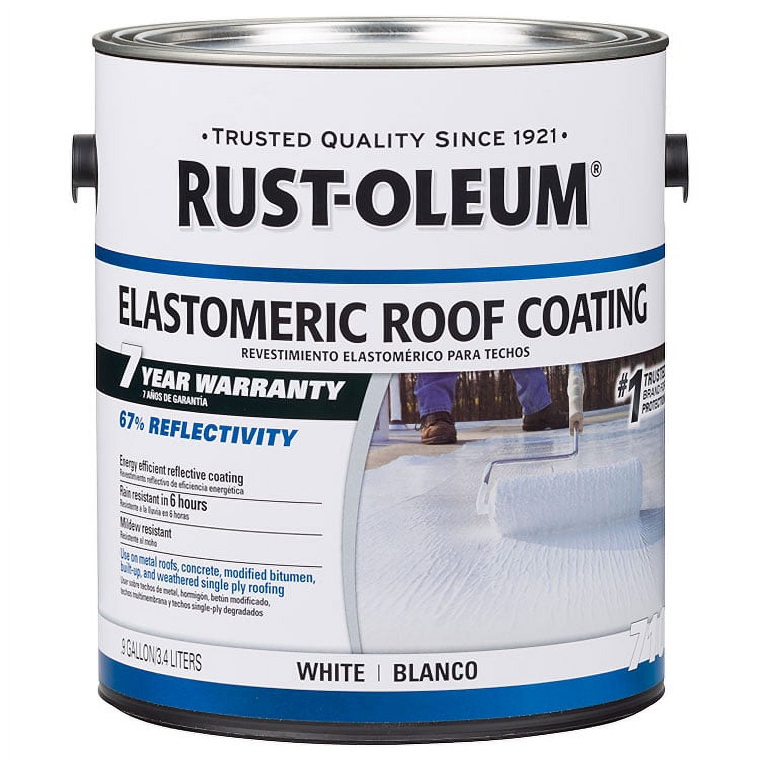 Rust-Oleum, Elastomeric Roof Coating, Gallon, White - Walmart.com