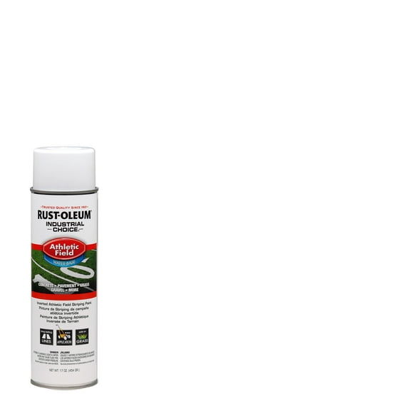 12 Pack, White, Rust-Oleum Industrial Choice Athletic Field Striping Spray Paint- 17 oz