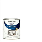 White, Rust-Oleum Painter's Touch Ultra Cover Flat, Quart, 2 Pack