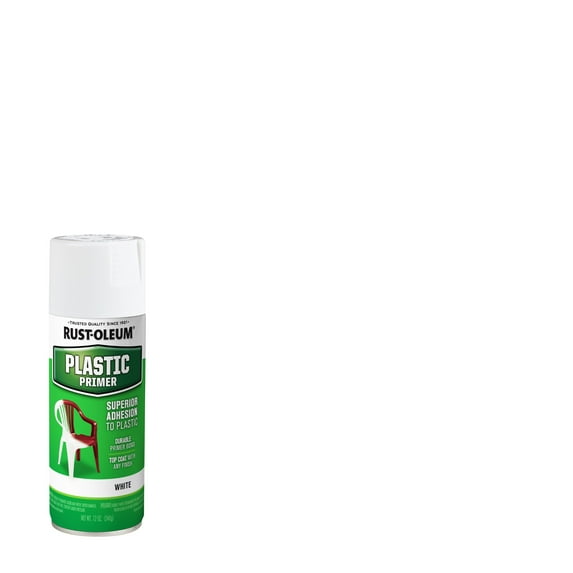 White, Rust-Oleum Specialty Flat Plastic Primer Spray-209460 ,12 oz