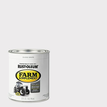White, Rust-Oleum Specialty Gloss Farm and Implement Paint- Quart, 2 Pack