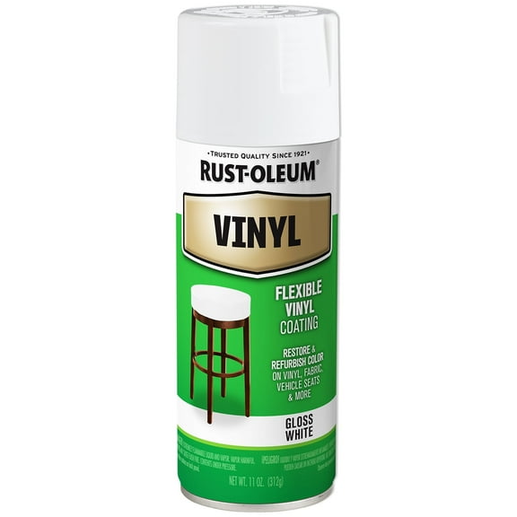 6 Pack, White, Rust-Oleum Specialty Vinyl Semi-Gloss Spray Paint- 11 oz