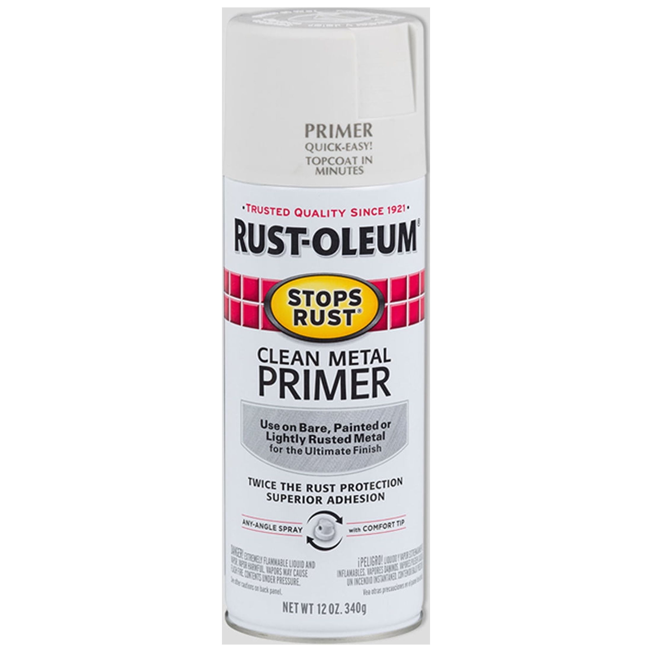 Rust-Oleum Stops Rust Flat Gray Spray Primer (NET WT. 12-oz)
