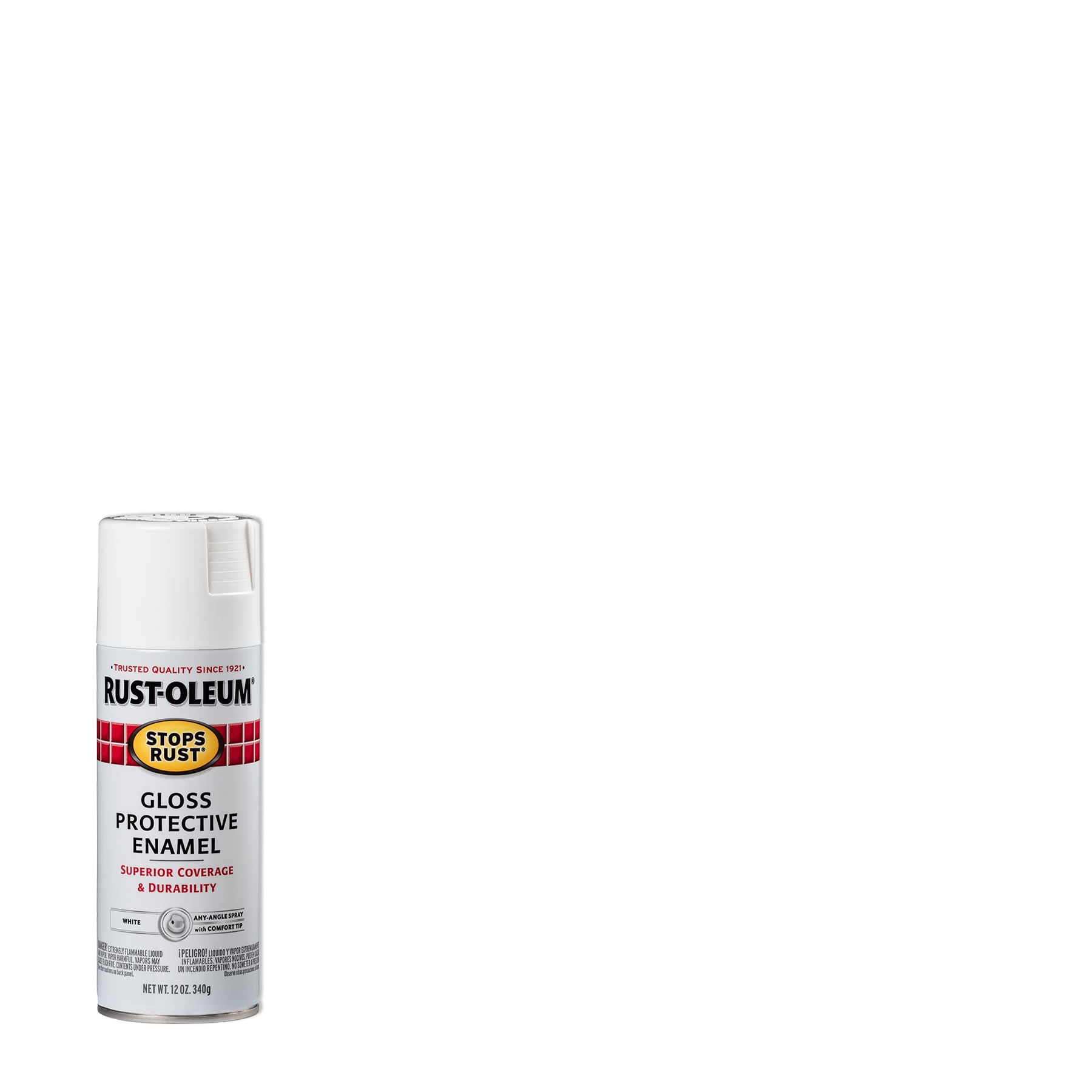 Rust-Oleum Stops Rust Flat Black Spray Paint (NET WT. 12-oz) in