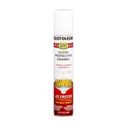 White, Rust-Oleum Stops Rust Turbo Gloss Protective Enamel Spray Paint-334133, 24 oz