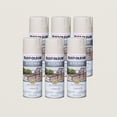 thumbnail image 1 of 6 Pack, White, Rust-Oleum Stops Rust Textured Protective Enamel Spray Paint-7225830, 12 oz, 1 of 5