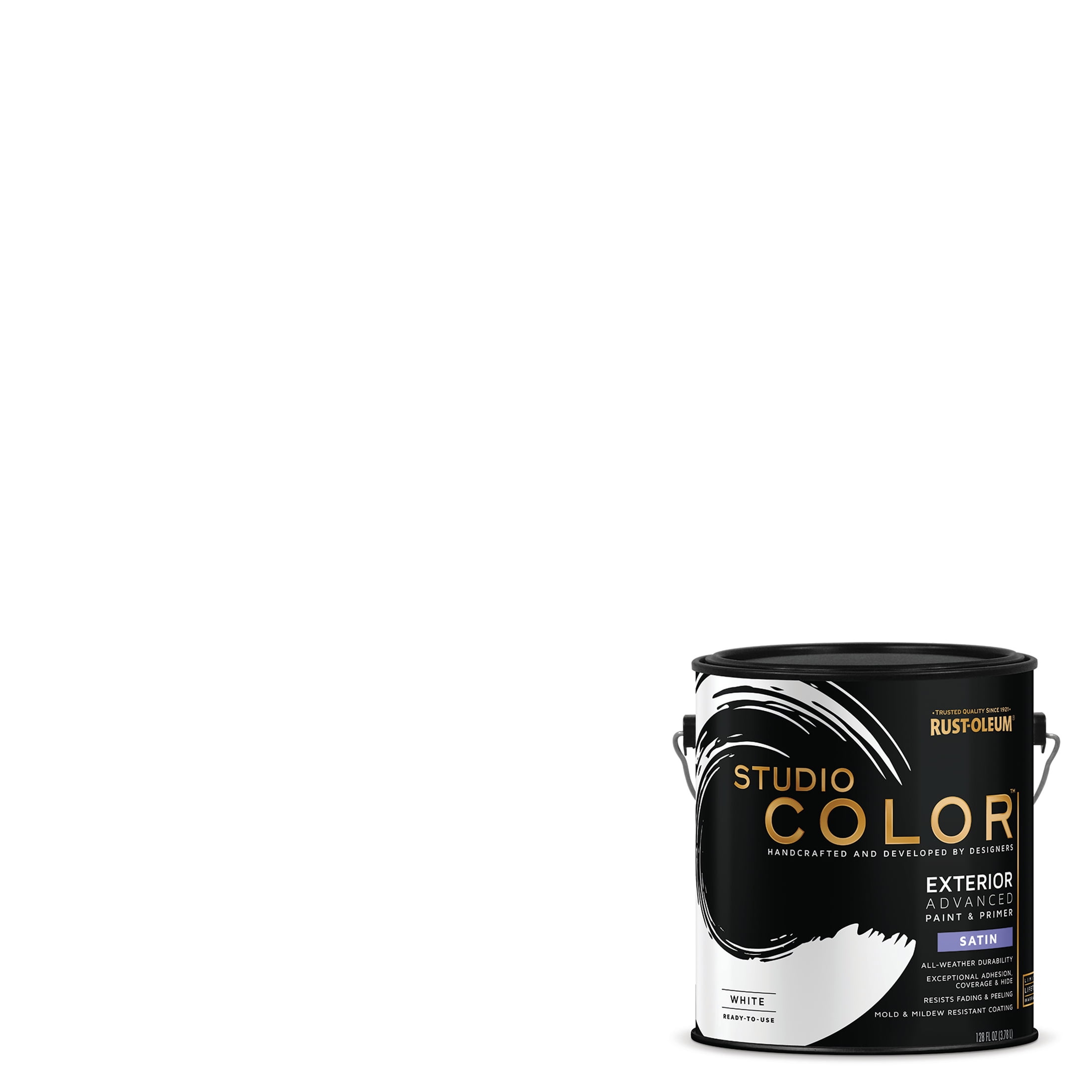 Ready to Use Colors Interior Satin Acrylic Latex Paint, Off White, Gallon