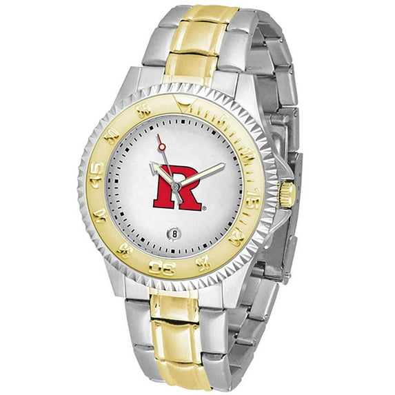 White Rutgers Scarlet Knights Competitor Two-Tone Watch