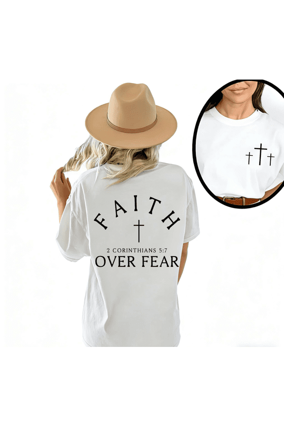 White S-5XL Library Study Ready Dual Cross Chest Print T shirt Graphic Tees Shirts Women Quiet Casual Tops