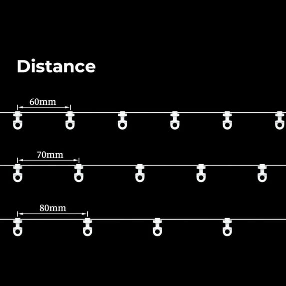 White S Fold Curtains Runner Wave Ripple Fold Curtain Track Runner Plastic Drape Slider Runner Wave Curtain Accessories