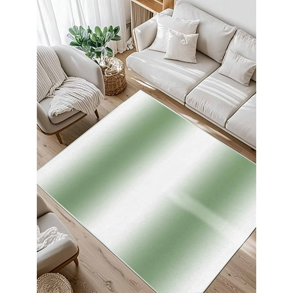 White Sage Area Rug for Bedroom 3x5 Ft Green Gradient Modern Ombre Art Super Soft fuzzy Throw Rug Non-Slip Fluffy Plush Indoor Floor Carpet for Living Room Nursery Home Decor