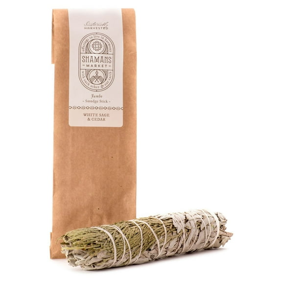 White Sage & Cedar Large Smudge Sticks 8-9 in.