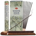 thumbnail image 1 of White Sage Incense Sticks And Incense Stick Holder Bundle Insence Insense Hem Incense Sticks, 1 of 5