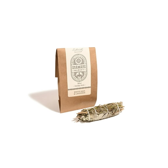 White Sage & Lavender Smudge Stick - 2 Sizes Size: Mini