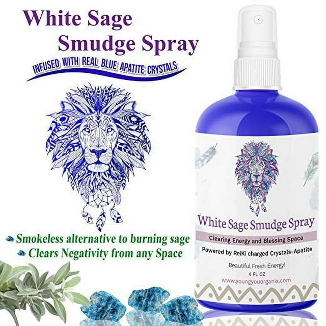 White Sage Smudge Spray for Energy Cleansing and Protection, Shield