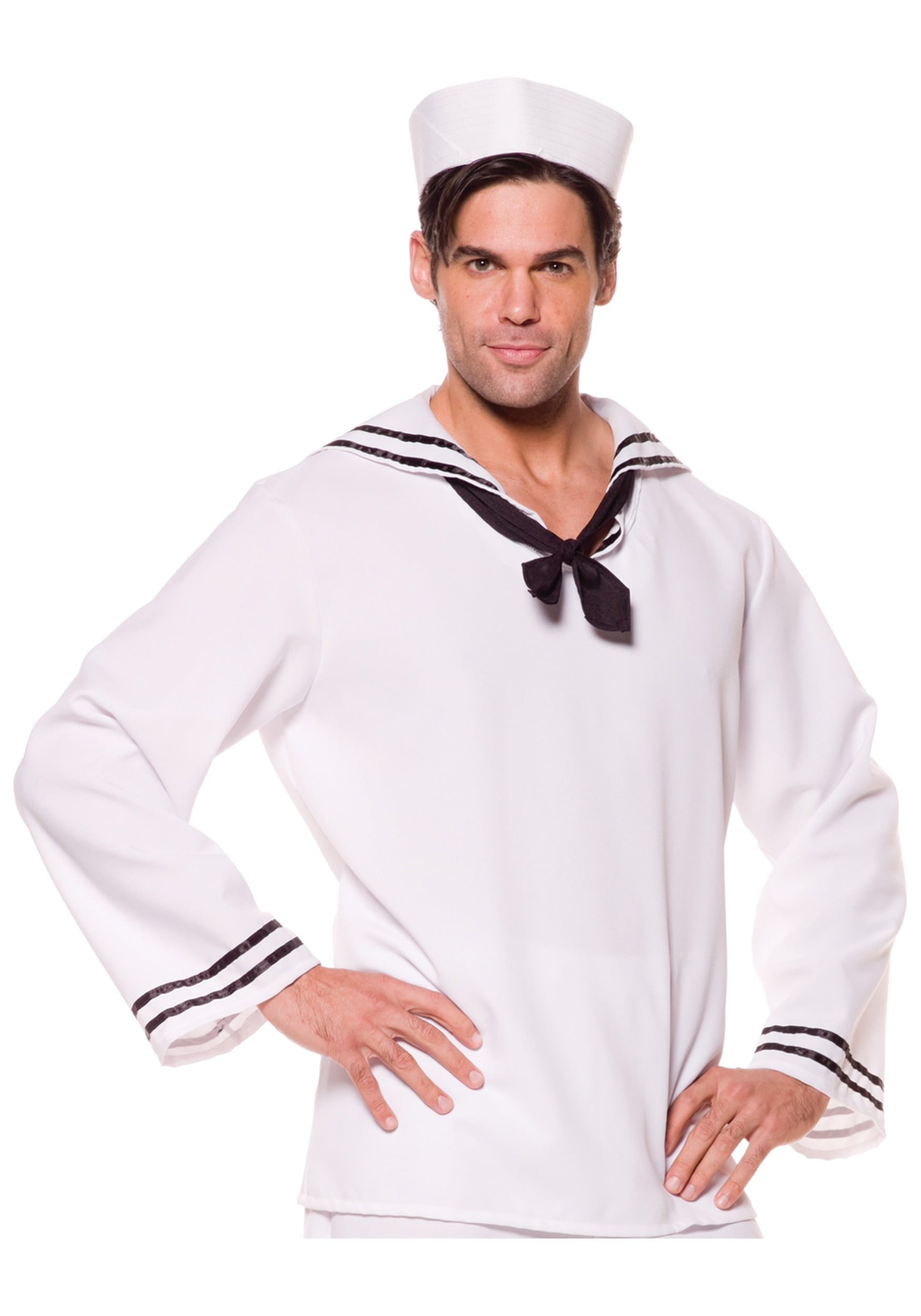 Sailor Shirt Navy Men Costume Nautical Themed Costumes Halloween Shirts