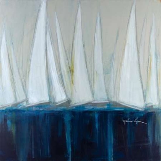 White Sails Canvas Art - Melissa Lyons (24 x 24)
