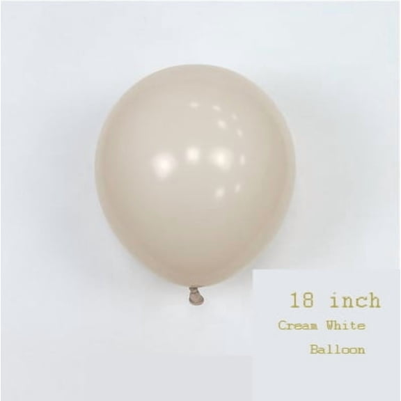 White Sand Balloons 18 Inch - 30 Pack Large Thick Sand White Balloons Big Round Cream Latex Balloons for Birthday Wedding Baby Shower Gender Reveal Party Decoration
