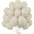 thumbnail image 1 of White Sand Balloons 50 pcs 12 Inch Beige Cream Ivory Latex Balloons for Wedding Bridal Graduation Baby Shower Gender Reveal Safari Birthday Party Decorations White-F12, 1 of 13