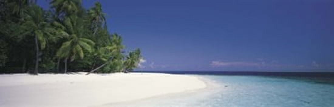 White Sand Beach Maldives Canvas Art - Panoramic Images (18 x 6)