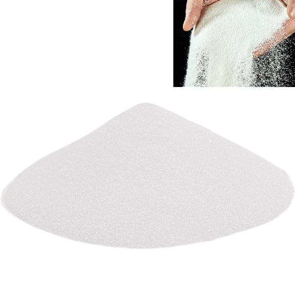 White Sand, Quartz 40-80 Mesh Tutuviw Craft & Acrylic Texture Sand, Mini Aquarium Gravel, Fine Sand for DIY Painting, White Unity Sand, Colored Sand Arts for Wedding Decoration (0.8 LB)