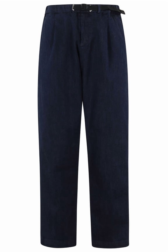 White Sand Relaxed Fit Cotton Trousers (Men's)