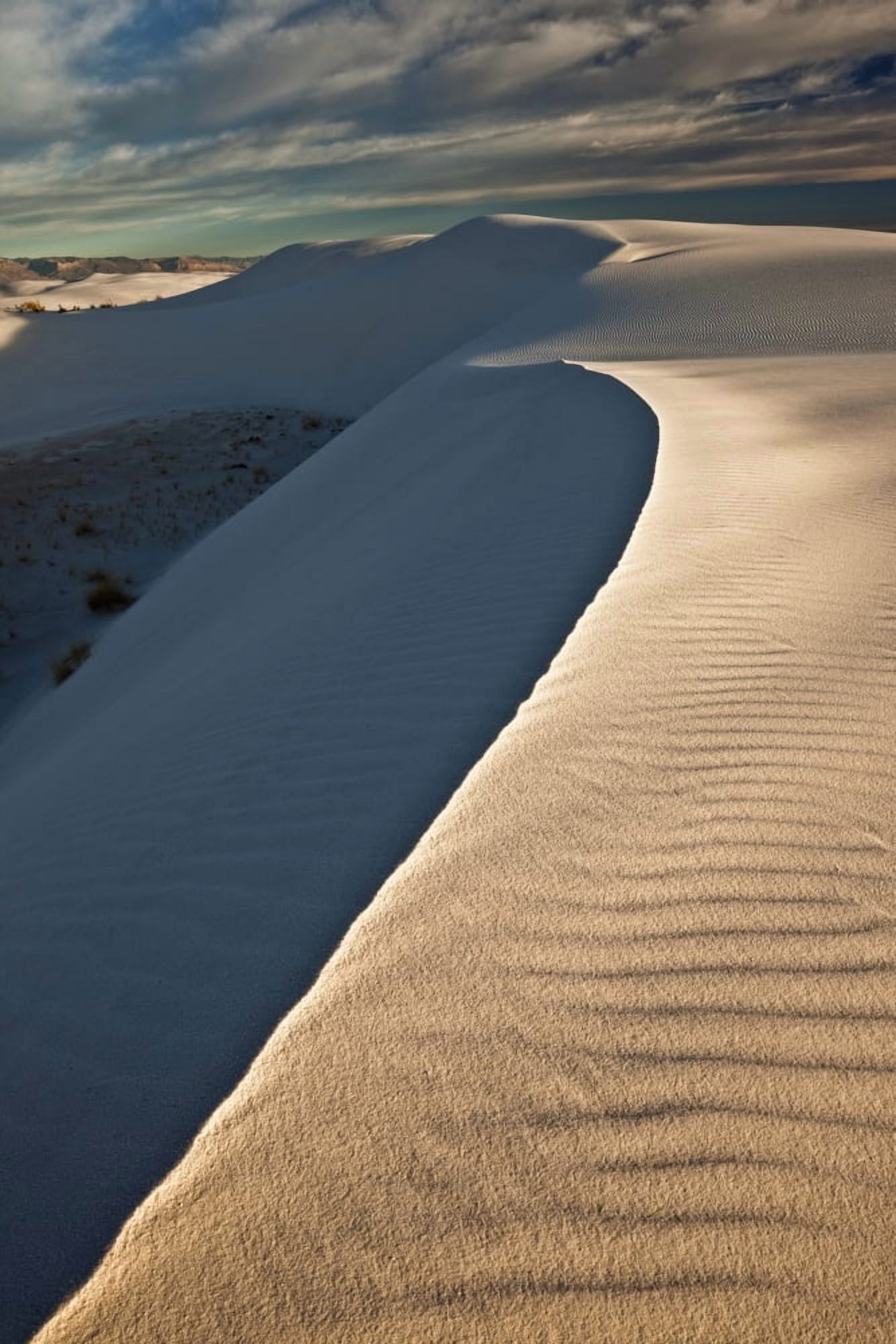 White Sands National Monument New Mexico Canvas Art - Robert Postma Design Pics (22 x 34)
