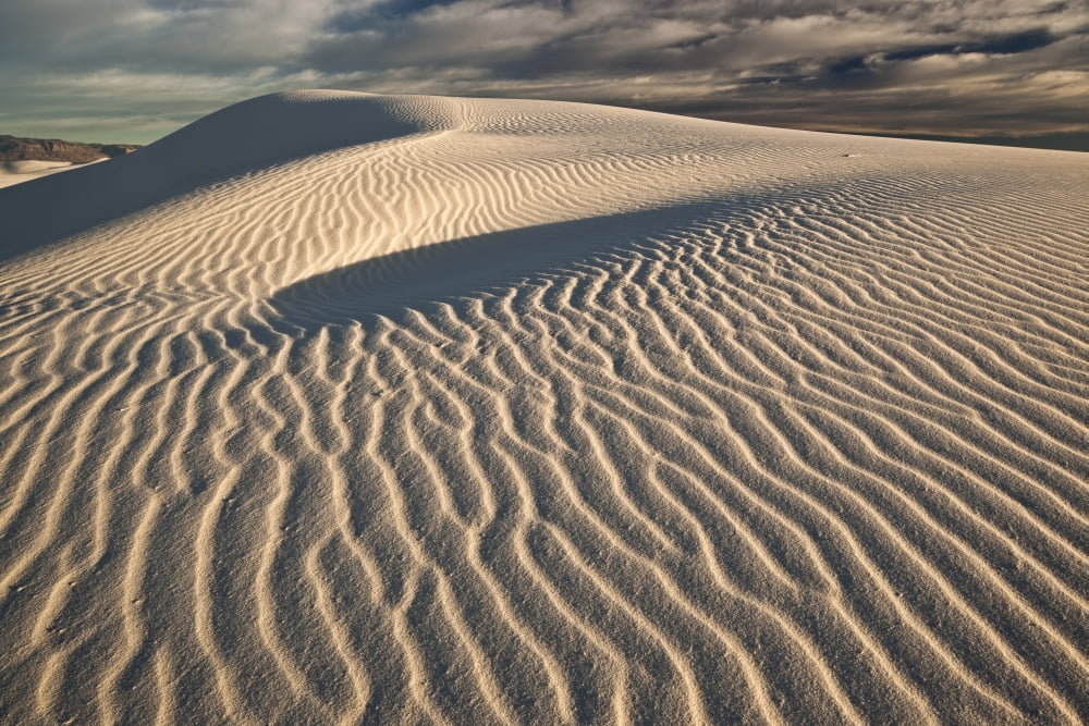 White Sands National Monument New Mexico Canvas Art - Robert Postma Design Pics (34 x 22)