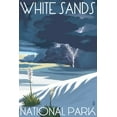 thumbnail image 1 of White Sands National Park, New Mexico, Lightning Storm (12x18 Wall Art Poster, Room Decor), 1 of 3