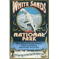 thumbnail image 1 of White Sands National Park, New Mexico, Lizard Vintage Sign (16x24 Giclee Gallery Art Print, Vivid Textured Wall Decor), 1 of 3