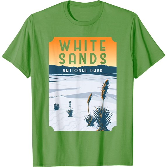 White Sands New Mexico US National Park Vintage Gift Unisex T-Shirt for Men Women Kids Toddler,Lime Color,Size YM