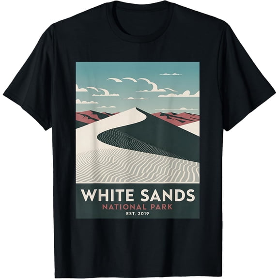 White Sands Vintage Camping Hiking Men Women T-Shirt