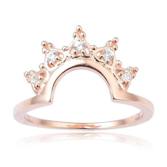 White Sapphire Tiara Ring