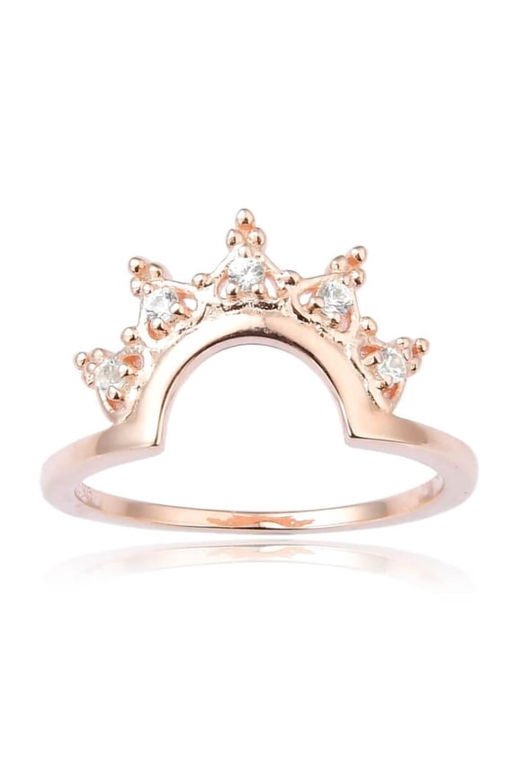 White Sapphire Tiara Ring