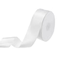 thumbnail image 1 of White Satin Ribbon 50 Yards 1-1/2" Wide Polyester Fabric Ribbon DIY Decoration, 1 of 7